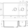 Мойка OMOIKIRI TEDORI 85-2-U-GR 4993542