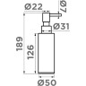 Дозатор для моющего средства OMOIKIRI OM-06-LG латунь/светлое золото 4995094
