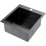 Мойка OMOIKIRI AKISAME 46-GM нерж.сталь/вороненая сталь 4973095