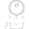 Мойка OMOIKIRI TOYA 45-U-АB нерж.сталь/латунь 4993065